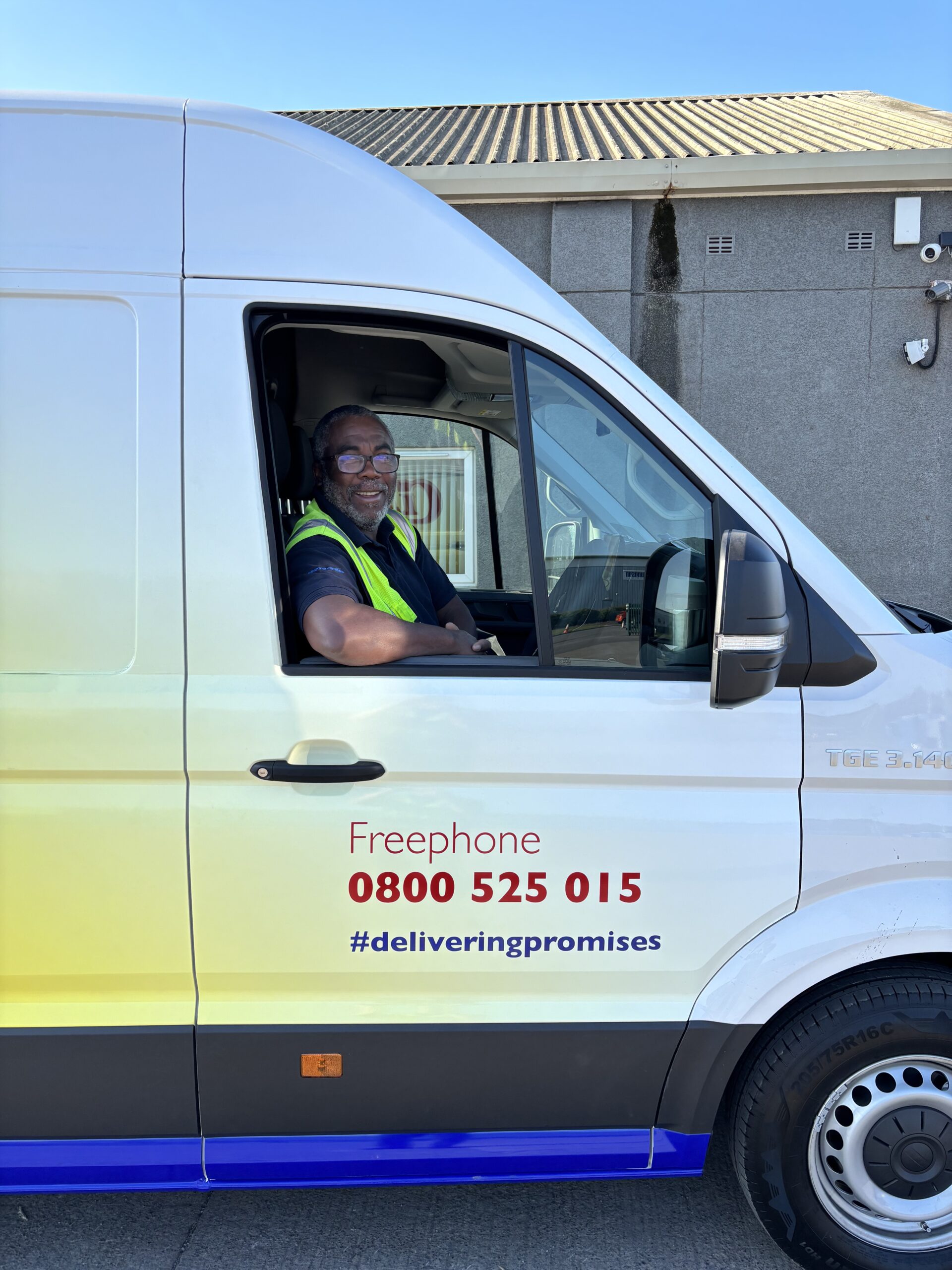 New Clarke Transport Van Hits the Road! 2 Brand new Clarke Transport van outside the depot in May 2025